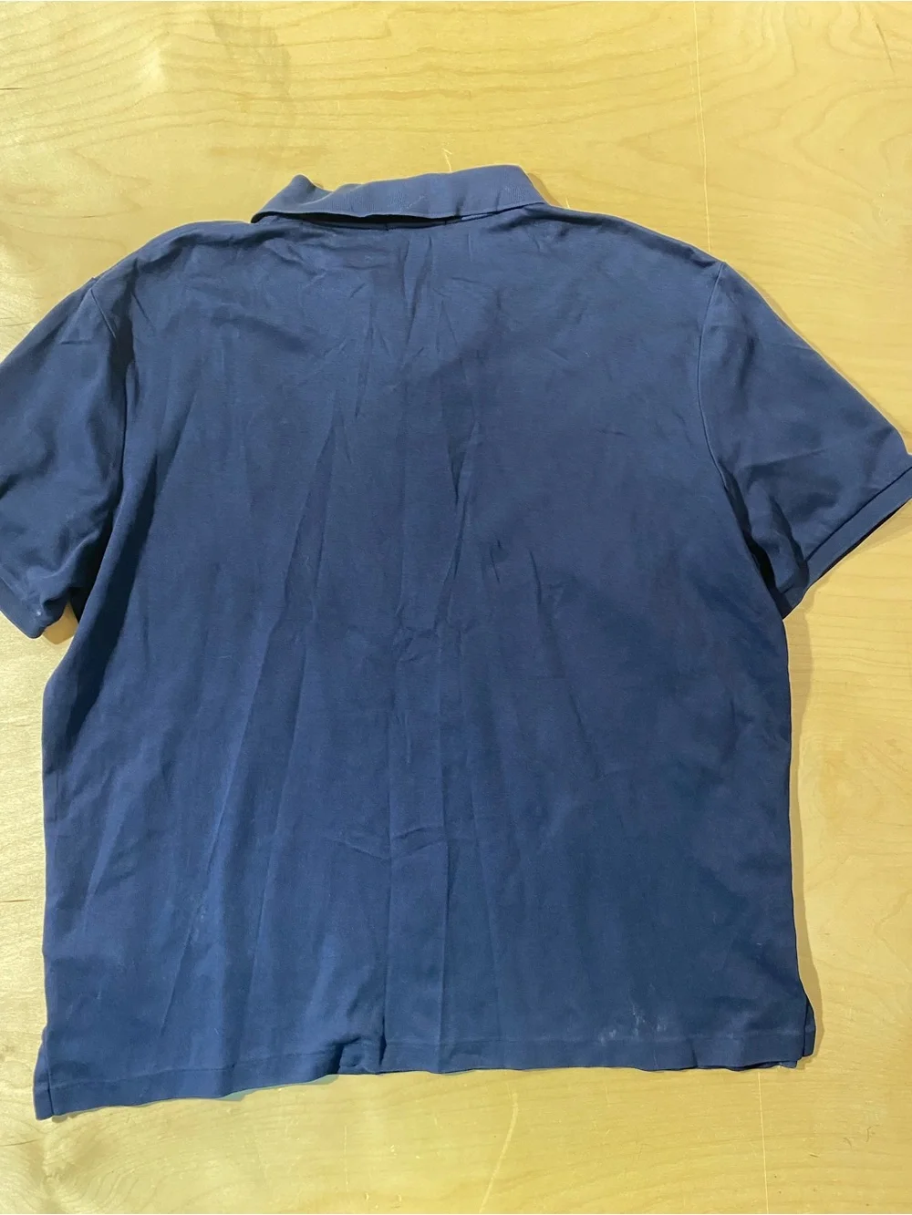 Polo Ralph Lauren Men's Navy Polo with Gold Pony Embroidery Large (Z)